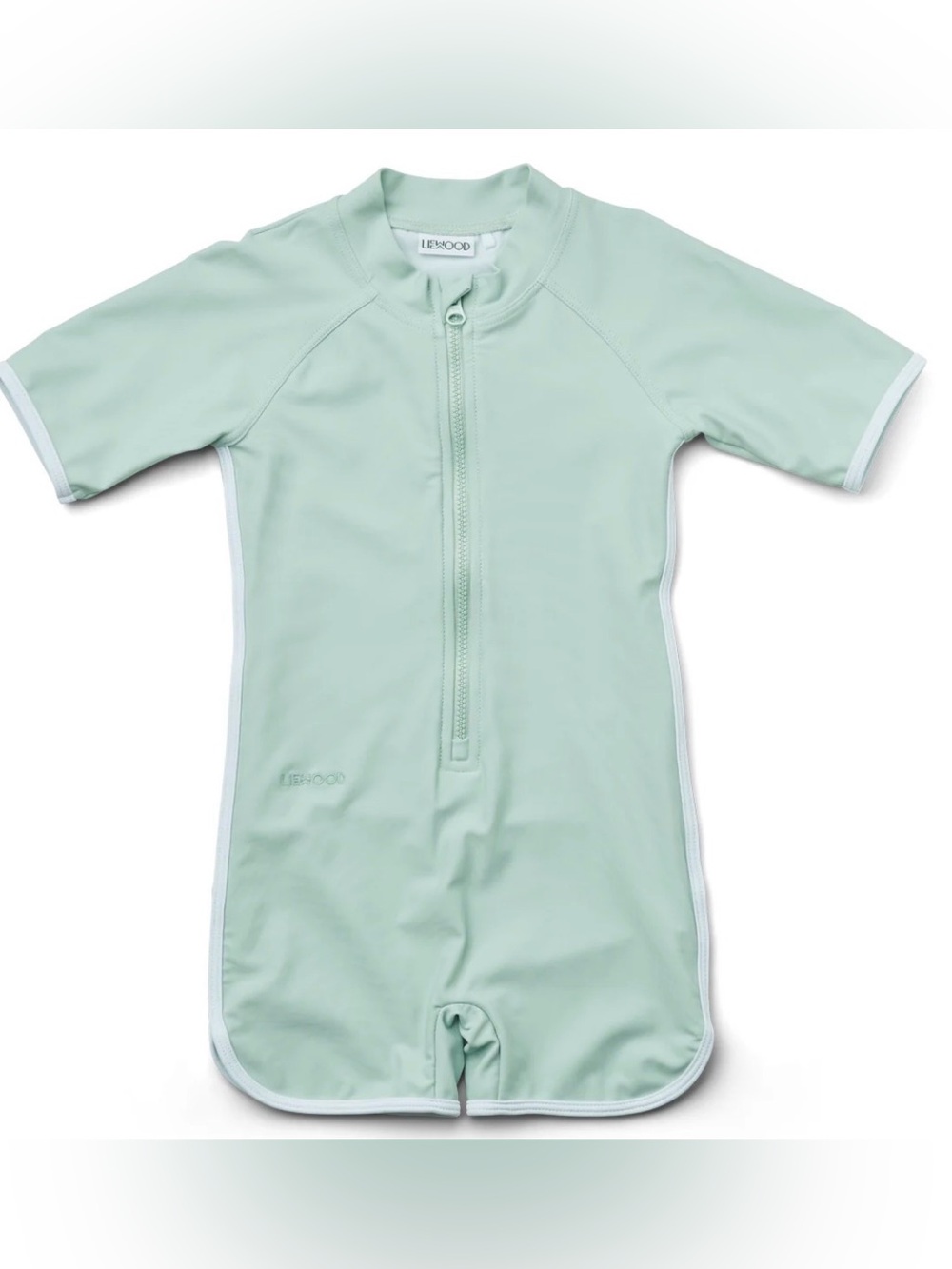 Liewood Lake Shore Blue Zip-Front Kids One-Piece Swim Suit